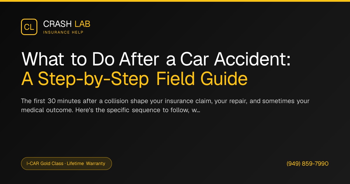 What to Do After a Car Accident: A Step-by-Step Field Guide | Crash Lab